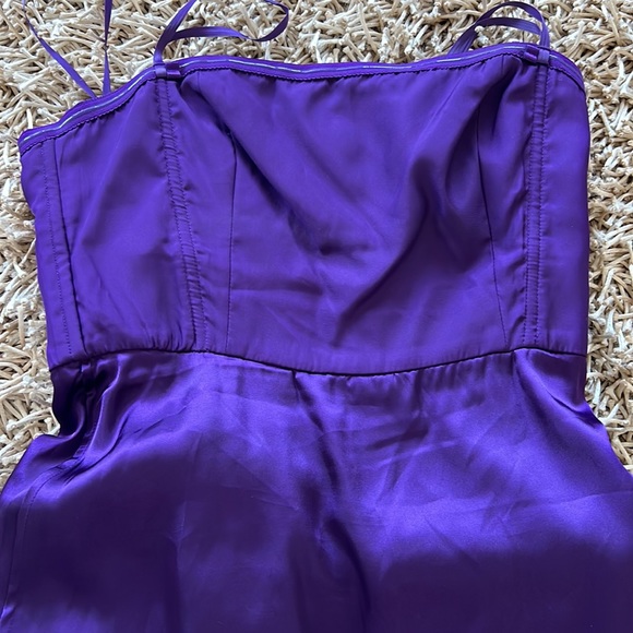 BCBG Strapless Purple Gown Size 8 - Picture 16 of 16